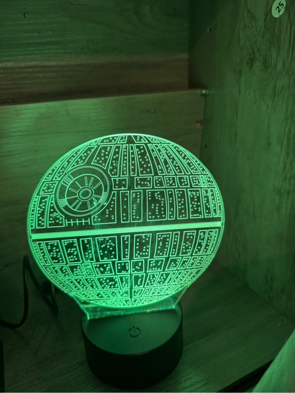 Death Star 3D Illusion LED Night Light Color Changing Touch Lamp USB